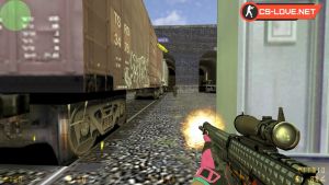 Игра на карте de_train в КС 1.6 Грезы и кошмары