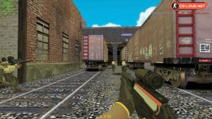 игра на карте de_train в КС 1.6 Paradise
