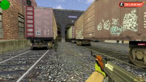 Игра на карте de_train в КС 1.6 NaVi